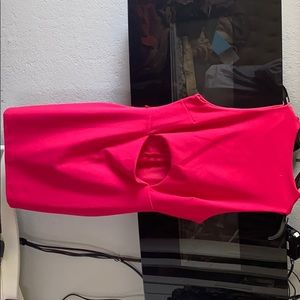 Hot pink dress